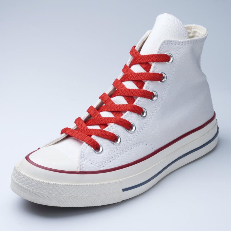 Handshop Flat Shoelaces 5/16" - Shoe Laces Replacements For Sneakers and Athletic Shoes Boots Red 160cm - Image 2